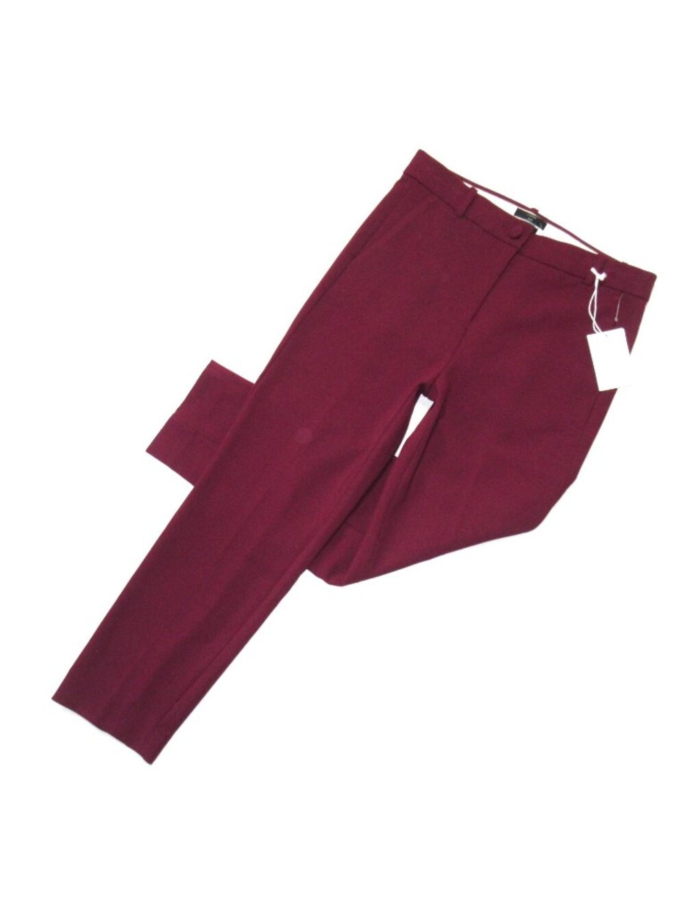 NWT J.Crew High Rise Cameron in Burgundy Four Season Stretch Ankle Pants 4